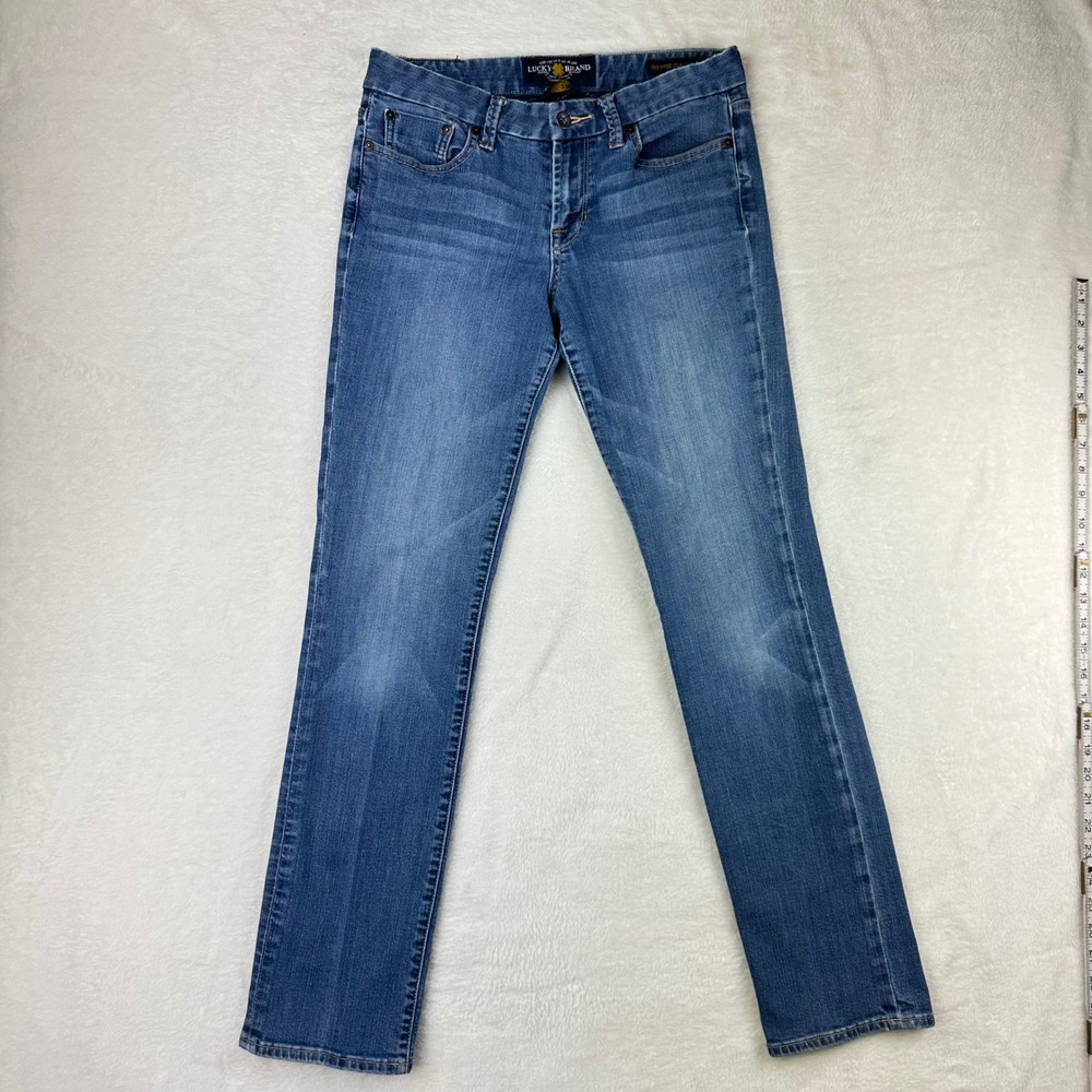 Lucky Brand Jeans Womens Sweet Jean Straight 6/28 Blue Medium Wash Denim Cotton